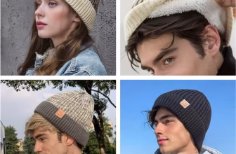 New Unisex Two-Tone Winter Hats Add Fur Lined Men And Women Fashion Warm Beanie Cap Casual Winter Knitted Hats