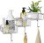 Bathroom Shelf Organizer Storage with Hooks, Adhesive Shower Caddy Kitchen Spice Rack Wall Mounted No Drilling Rustproof Stainless Steel