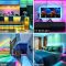 Led Lights Strip RGB LED Strip Music Sync Color Changing LED Strip Lights APP Bluetooth Control Remote LED Lights for Bedroom TV Room Party and Home Decoration