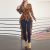 Women Bohemian Printed Long Sleeve Shirt Women Autumn Blouse Casual Ruffles Irregular Hem Female Tops Shirts