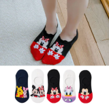 5Pairs/Lot Summer Korea socks women Cartoon Cat Fox mouse Socks Cute Animal Funny Ankle Socks Cotton invisible socks Dropship